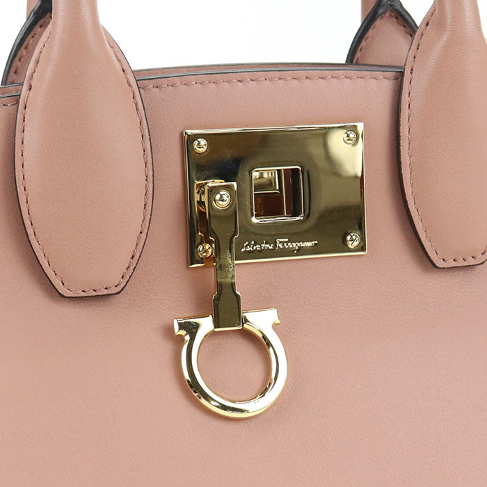 FERRAGAMO【フェラガモ】 21 H159 2WAY ガンチーニ トートバッグ カーフ レディース