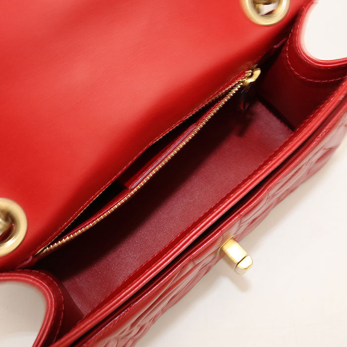 FERRAGAMO【フェラガモ】 21 H153 チェーンショルダーバッグ ガンチーニ ショルダーバッグ カーフ レディース