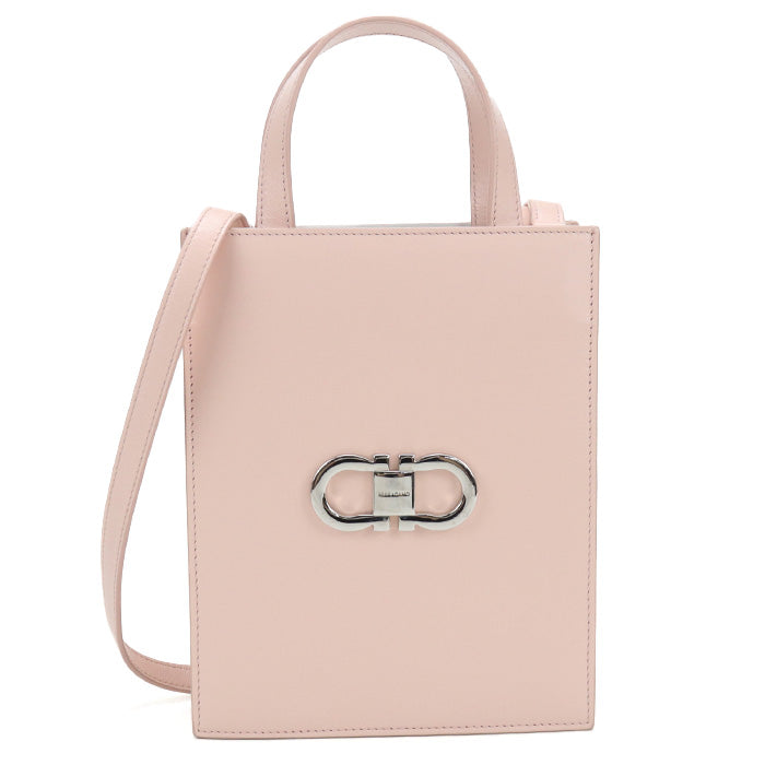 FERRAGAMO【フェラガモ】 21 8358 2WAY ガンチーニ トートバッグ カーフ レディース