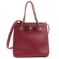 FERRAGAMO【フェラガモ】 21 E998 2WAY チェーン ヴァラリボン トートバッグ カーフ レディース