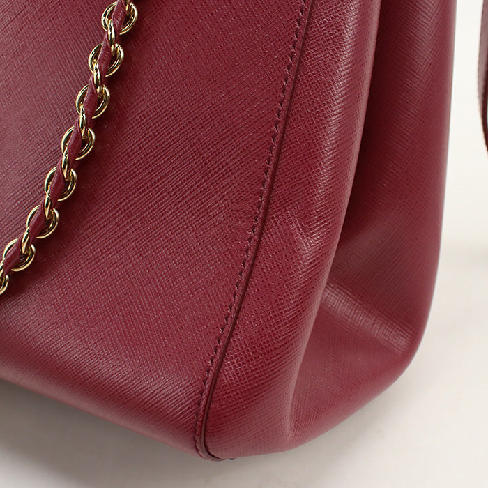 FERRAGAMO【フェラガモ】 21 E998 2WAY チェーン ヴァラリボン トートバッグ カーフ レディース