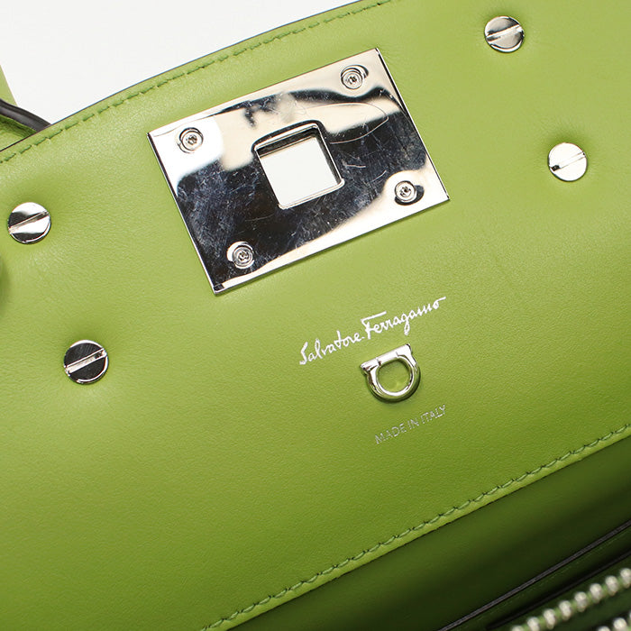 FERRAGAMO【フェラガモ】 21 H159 2WAY ガンチーニ トートバッグ カーフ レディース