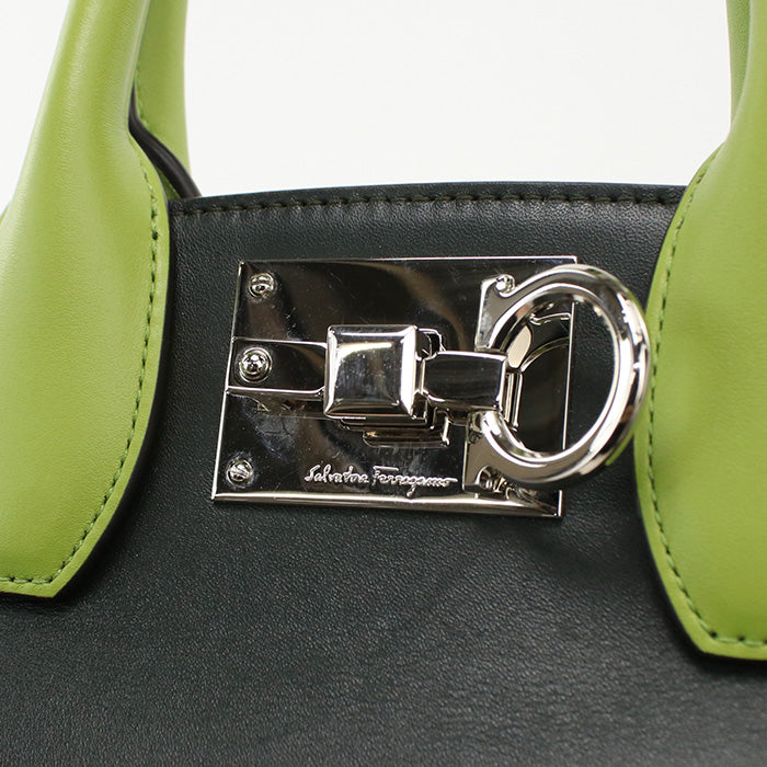 FERRAGAMO【フェラガモ】 21 H159 2WAY ガンチーニ トートバッグ カーフ レディース