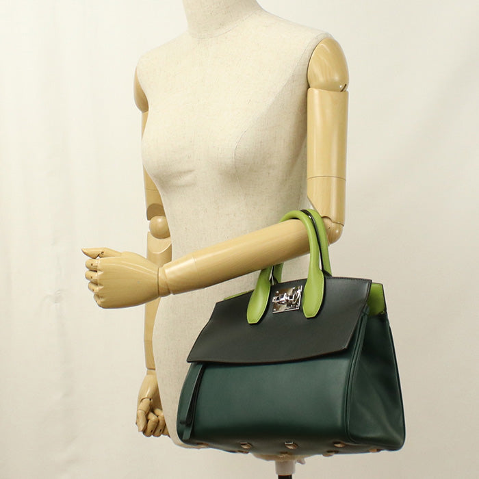 FERRAGAMO【フェラガモ】 21 H159 2WAY ガンチーニ トートバッグ カーフ レディース
