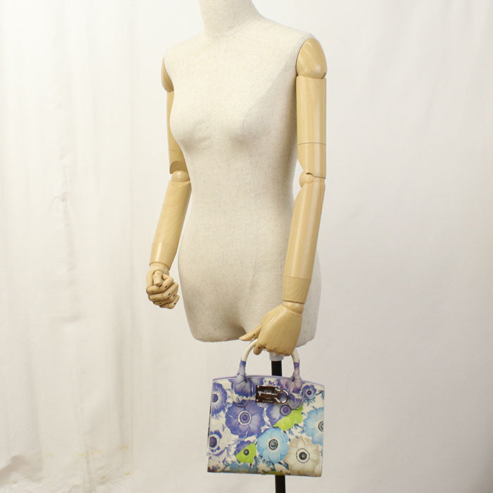 FERRAGAMO Gancini The Studio Leather Handbag/Shoulder Bag - Multicolor