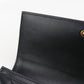 GUCCI Double G Continental Leather Long Compact Wallet - Black