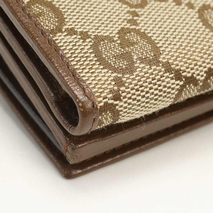 GUCCI × BALENCIAGA ザ ハッカープロジェクト ネオ クラシック GGキャンバス 三つ折り財布 コンパクトウォレット - ベージュ