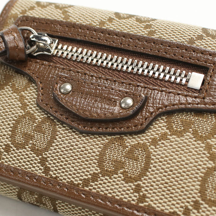 GUCCI × BALENCIAGA ザ ハッカープロジェクト ネオ クラシック GGキャンバス 三つ折り財布 コンパクトウォレット - ベージュ