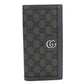 GUCCI オフィディア GGスプリームキャンバス 二つ折り長財布 ロングウォレット - グレー