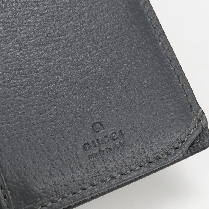 GUCCI オフィディア GGスプリームキャンバス 二つ折り長財布 ロングウォレット - グレー