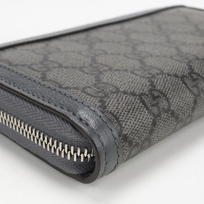 GUCCI オフィディア GGスプリームキャンバス ジップアラウンドウォレット 長財布 ロングウォレット - グレー
