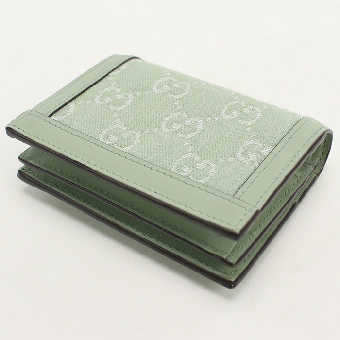 GUCCI オフィディア GGキャンバス 二つ折り財布 コンパクトウォレット - グリーン