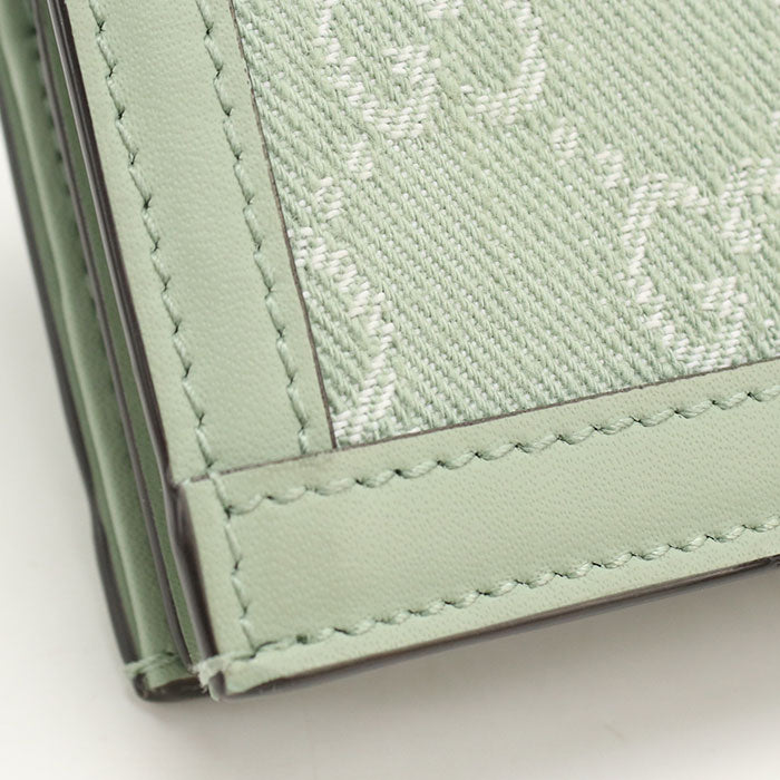 GUCCI オフィディア GGキャンバス 二つ折り財布 コンパクトウォレット - グリーン