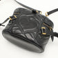 GUCCI GGマーモント キルティング レザー ミニ バッグパック - ブラック