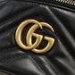 GUCCI GGマーモント キルティング レザー ミニ バッグパック - ブラック