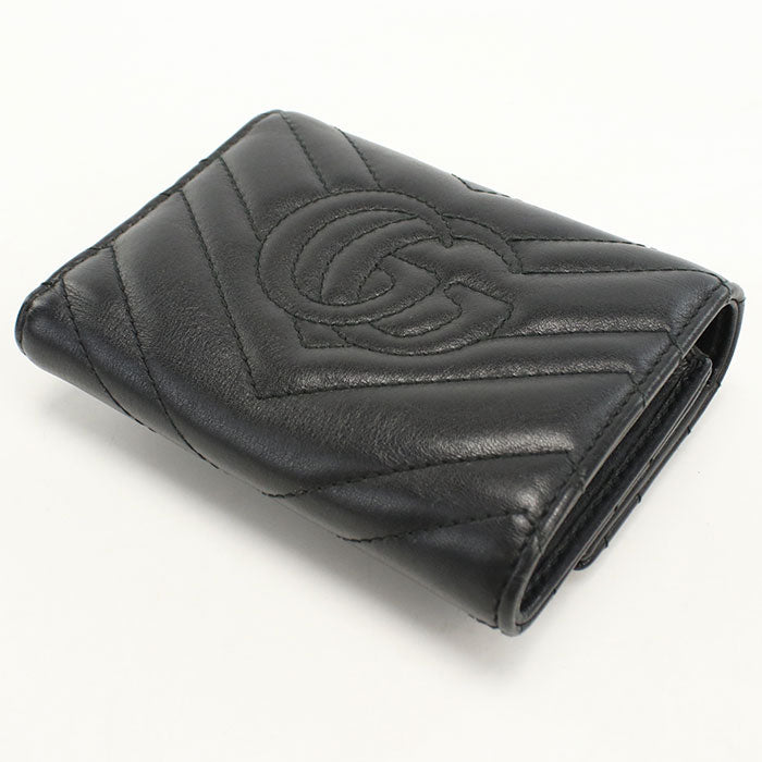 GUCCI【グッチ】 474802 GGマーモント 三つ折り財布/キルティングレザー レディース