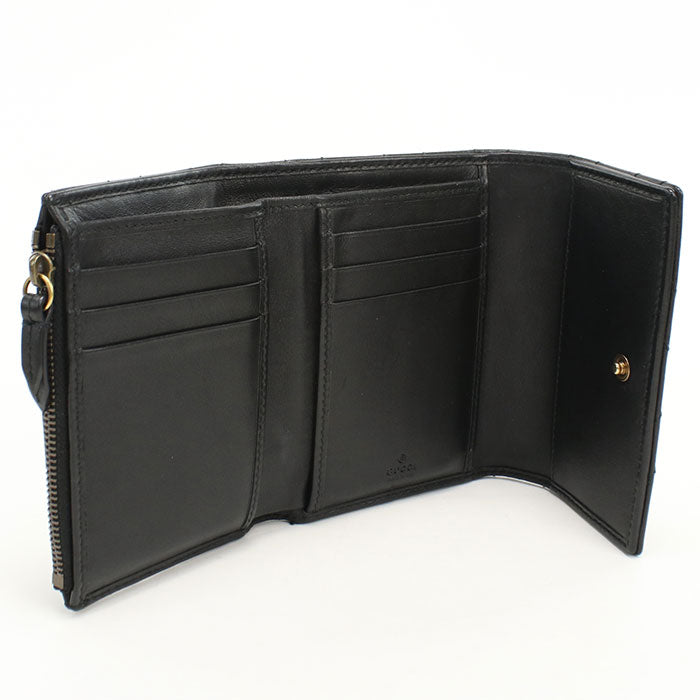 GUCCI【グッチ】 474802 GGマーモント 三つ折り財布/キルティングレザー レディース