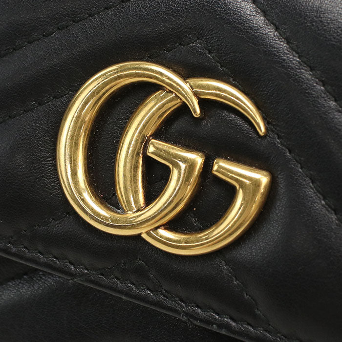 GUCCI【グッチ】 474802 GGマーモント 三つ折り財布/キルティングレザー レディース