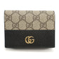 GUCCI【グッチ】 658610 カードケース ウォレット GGスプリーム 二つ折り財布 PVC/レザー レディース