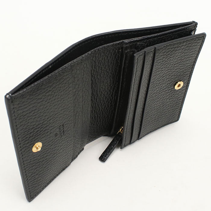 GUCCI【グッチ】 658610 カードケース ウォレット GGスプリーム 二つ折り財布 PVC/レザー レディース