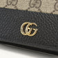 GUCCI【グッチ】 658610 カードケース ウォレット GGスプリーム 二つ折り財布 PVC/レザー レディース