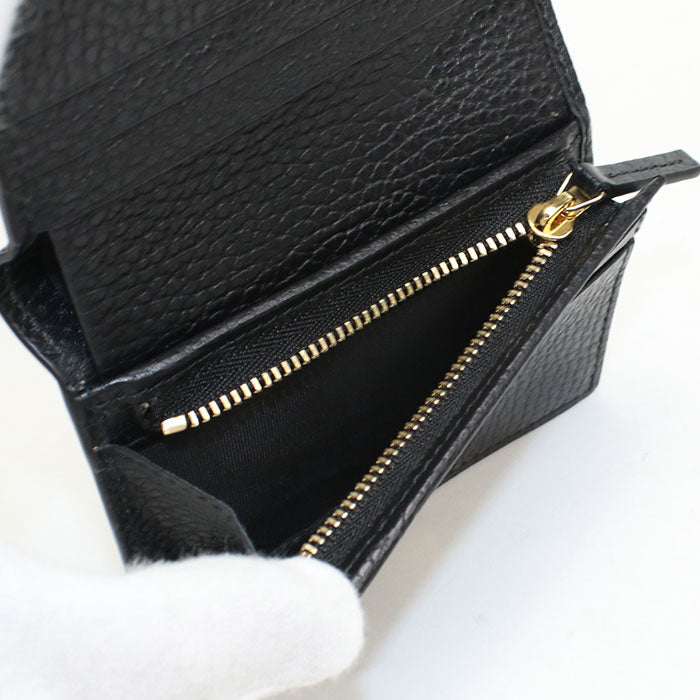 GUCCI【グッチ】 658610 カードケース ウォレット GGスプリーム 二つ折り財布 PVC/レザー レディース