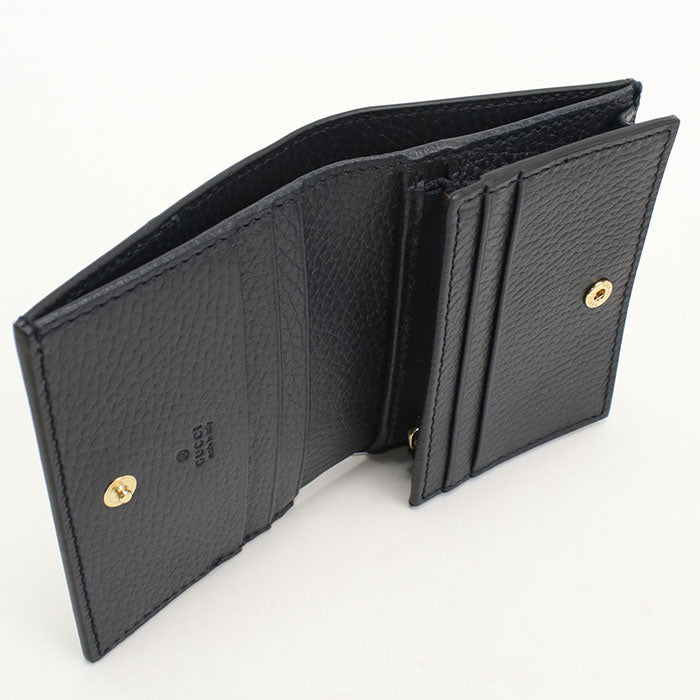 GUCCI【グッチ】 658610 カードケース ウォレット GGスプリーム 二つ折り財布 PVC/レザー レディース