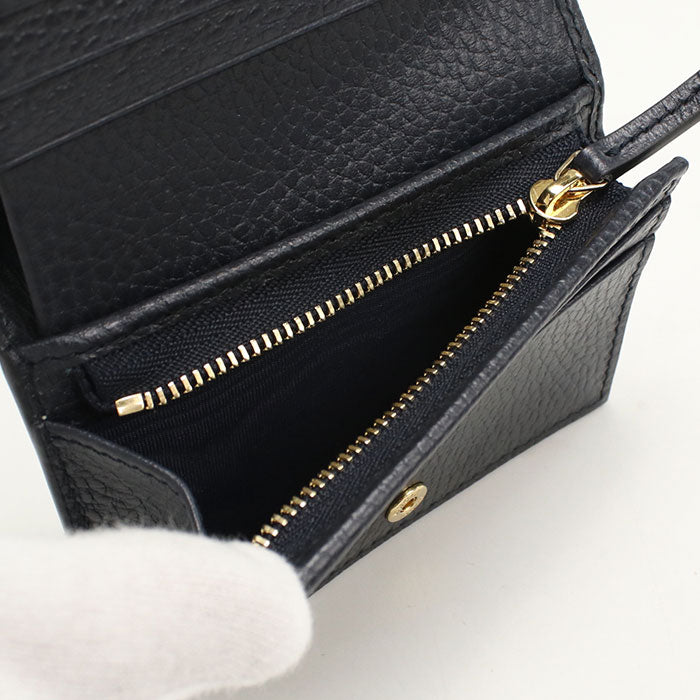 GUCCI【グッチ】 658610 カードケース ウォレット GGスプリーム 二つ折り財布 PVC/レザー レディース