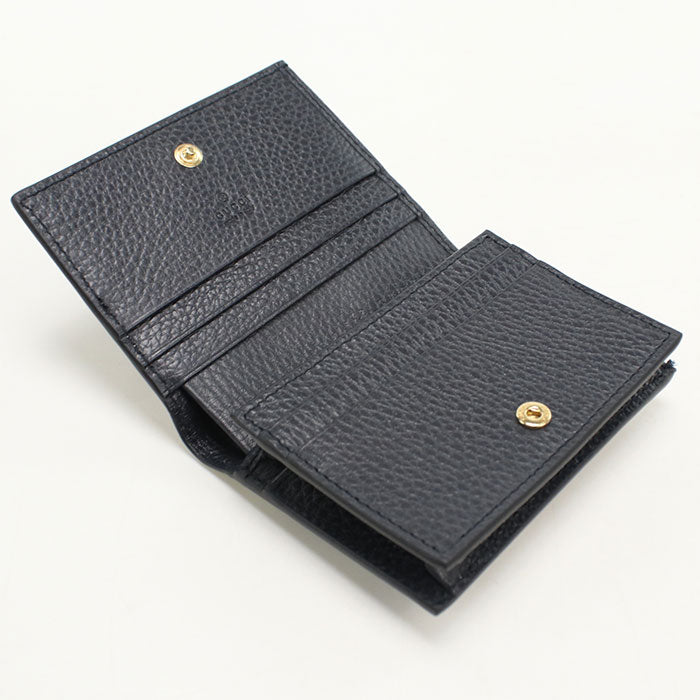 GUCCI【グッチ】 658610 カードケース ウォレット GGスプリーム 二つ折り財布 PVC/レザー レディース