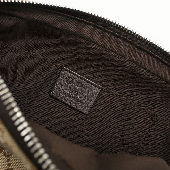 GUCCI GGキャンバス ウエストバッグ ボディバッグ - ブラウン