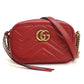 GUCCI【グッチ】 448065 ミニ カメラバッグ GGマーモント 斜め掛け ショルダーバッグ/キルティングレザー レディース