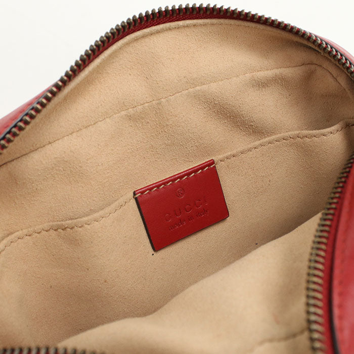 GUCCI【グッチ】 448065 ミニ カメラバッグ GGマーモント 斜め掛け ショルダーバッグ/キルティングレザー レディース