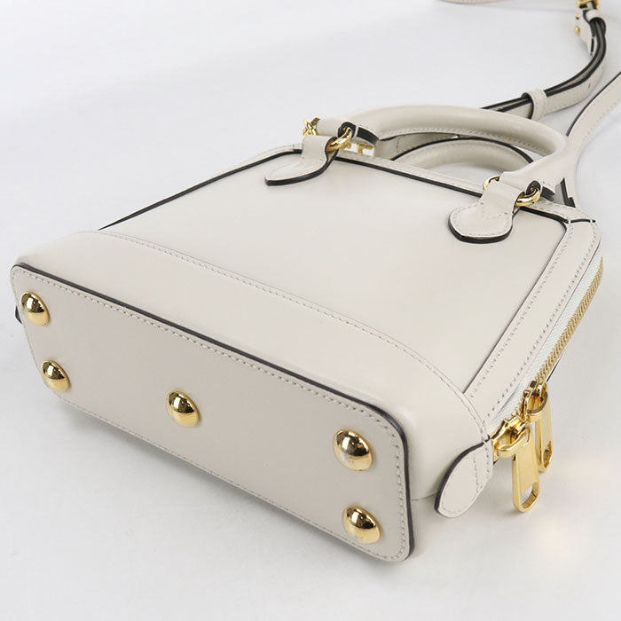 GUCCI ホースビット 1955 トップハンドル レザー ハンドバッグ ショルダーバッグ - ホワイト