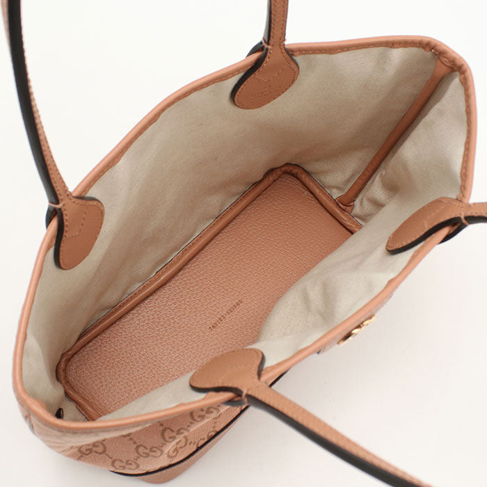 GUCCI オフィディア GGキャンバス トートバッグ - ピンク