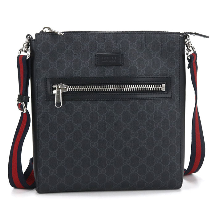 GUCCI【グッチ】 474137 GGスプリーム 斜め掛け ショルダーバッグ PVC メンズ