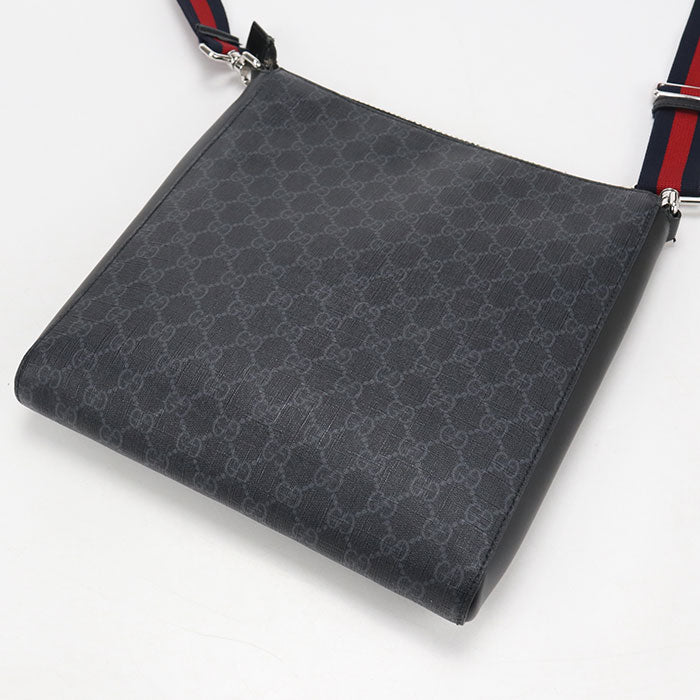 GUCCI【グッチ】 474137 GGスプリーム 斜め掛け ショルダーバッグ PVC メンズ
