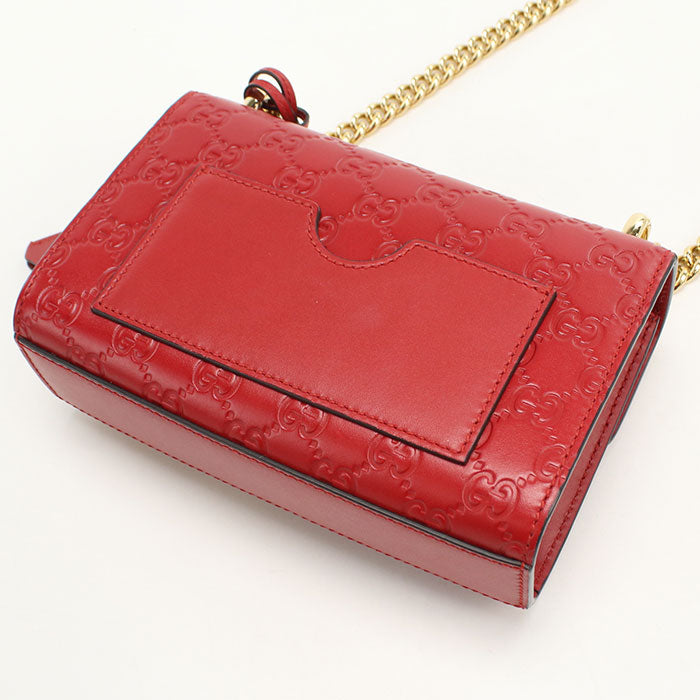 GUCCI【グッチ】 409437 チェーンショルダーバッグ グッチシマ ショルダーバッグ レザー レディース