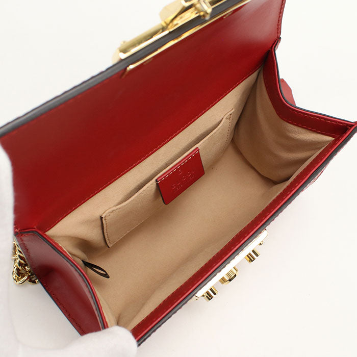 GUCCI【グッチ】 409437 チェーンショルダーバッグ グッチシマ ショルダーバッグ レザー レディース