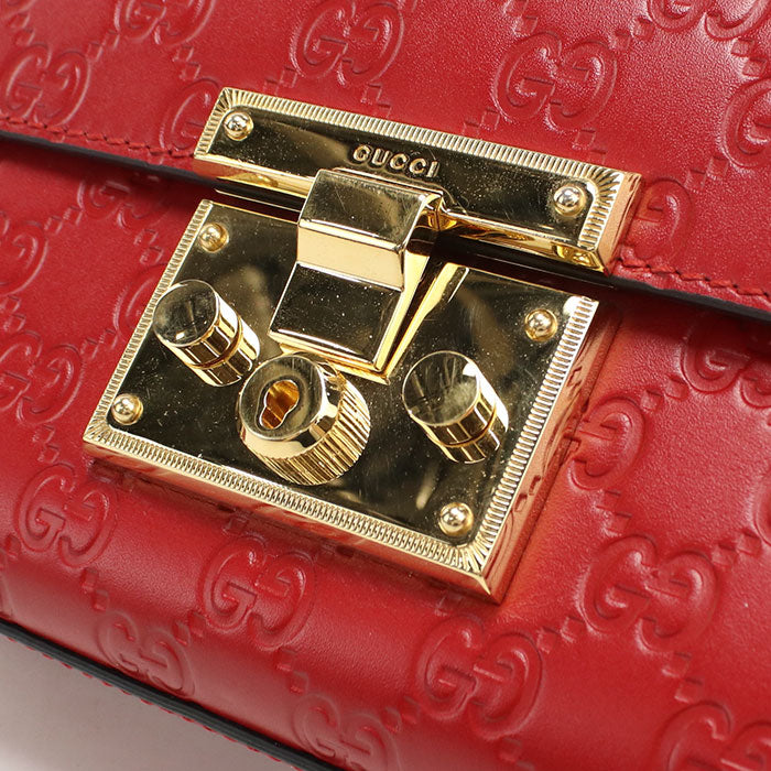 GUCCI【グッチ】 409437 チェーンショルダーバッグ グッチシマ ショルダーバッグ レザー レディース