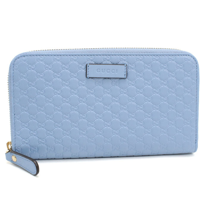 GUCCI【グッチ】 449391 マイクログッチシマ 長財布ラウンドファスナー レザー レディース