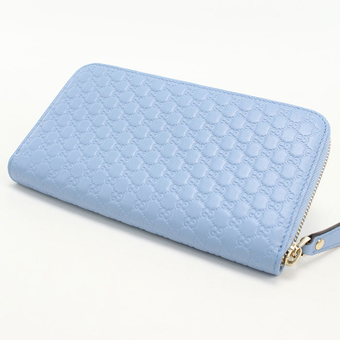 GUCCI【グッチ】 449391 マイクログッチシマ 長財布ラウンドファスナー レザー レディース