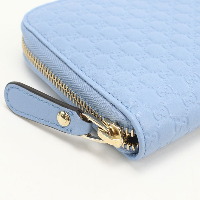 GUCCI【グッチ】 449391 マイクログッチシマ 長財布ラウンドファスナー レザー レディース