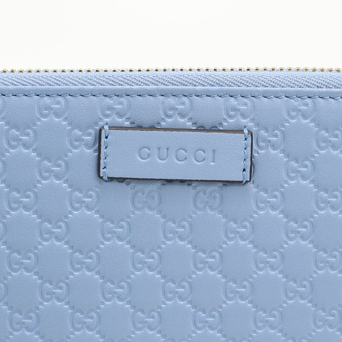 GUCCI【グッチ】 449391 マイクログッチシマ 長財布ラウンドファスナー レザー レディース