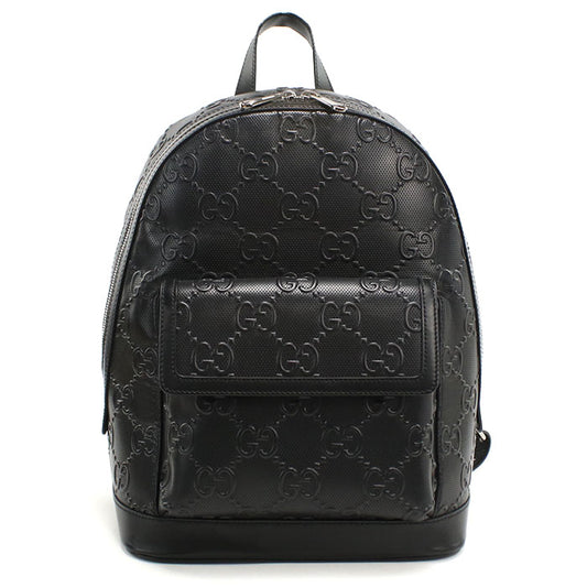 GUCCI 658579 バックパック GGエンボス リュック レザー メンズ