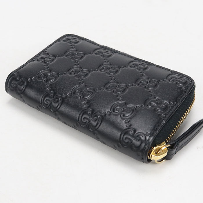 GUCCI【グッチ】 447939 ジップコインケース グッチシマ 小銭入れ レザー レディース