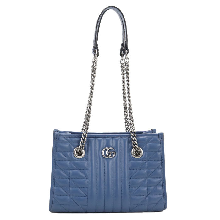GUCCI【グッチ】 681483 チェーン GGマーモント トートバッグ レザー レディース
