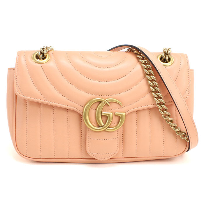 GUCCI【グッチ】 443497 ミディアム ショルダーバッグ GGマーモント ショルダーバッグ/キルティングレザー レディース