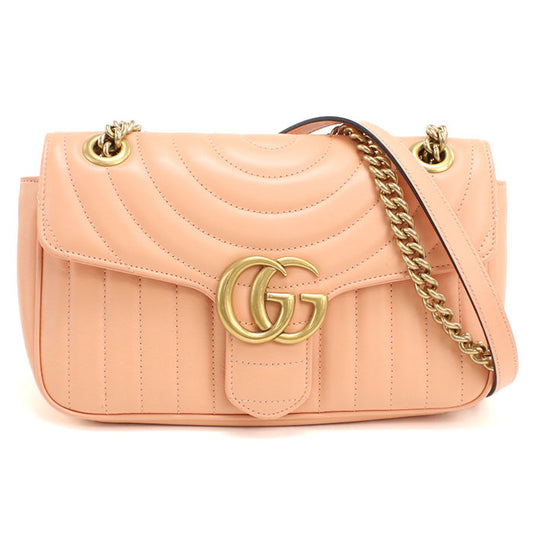 GUCCI 443497 ミディアム ショルダーバッグ GGマーモント ショルダーバッグ/キルティングレザー レディース