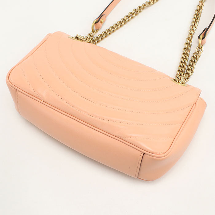 GUCCI【グッチ】 443497 ミディアム ショルダーバッグ GGマーモント ショルダーバッグ/キルティングレザー レディース