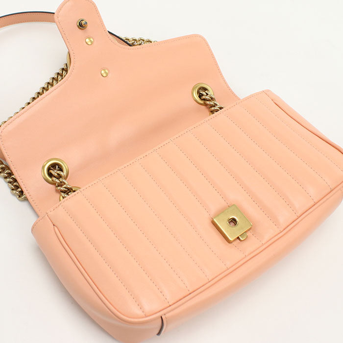 GUCCI【グッチ】 443497 ミディアム ショルダーバッグ GGマーモント ショルダーバッグ/キルティングレザー レディース